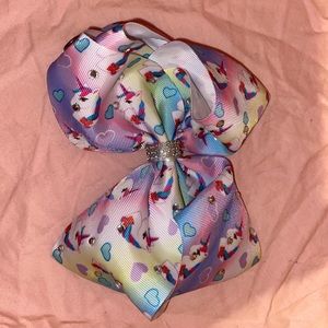 Multi-Colored Unicorn Print JoJo Bow